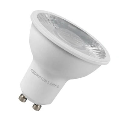 Image of Crompton Lamps LED GU10 Spotlight 5W Thermal Plastic (50W Equivalent) 6500K Daylight 38 Clear 550lm Replacement Bulb