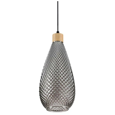 Image of Bergen 2 Indoor Dome Ceiling Pendant Lamp 1 Light Grey, E27
