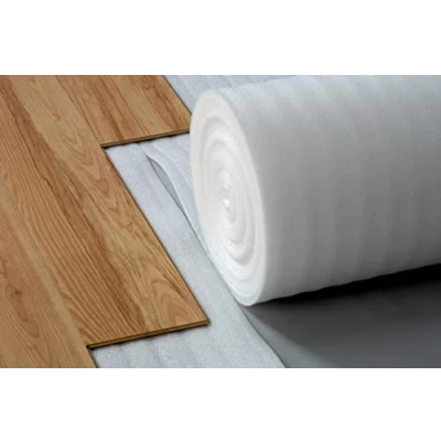 Image of Wood &amp; Laminate Underlays Floor Leveling Damp Proof Membrane Properties 2mm 3mm and 5mm Thickness Heat Insulation Sound Proofing (2mm White (1m x 7.5m))