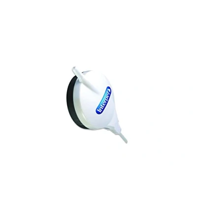 Image of Interpet Aquamini Silent Air Pump, Sucker Attachment, Slim, Powerful Oxygen for Small Nano Aquarium Fish Tanks up to 25 Litre, White, Black