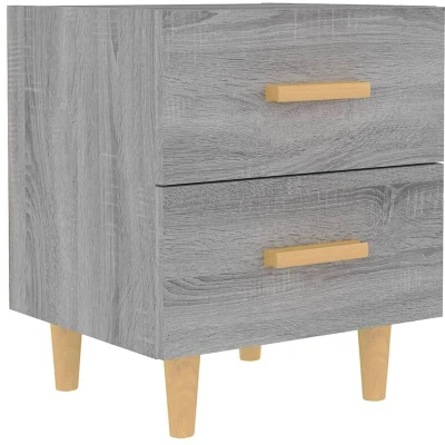 Image of vidaXL Bed Cabinet Grey Sonoma 40x35x47.5 cm