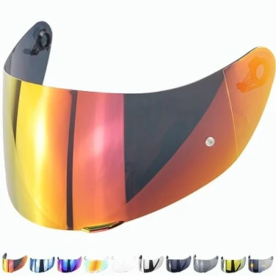 Image of Everalo Visor Helmet Compatible with Agv K1 K1s K3sv K5 K5s S4sv Horizon Skyline Strada Stealth Sv Compact Numo Screen Gt2 Pinlock Ready (Red)