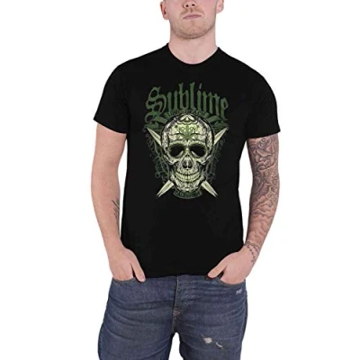 Image of Sublime T Shirt Long Beach California Band Logo Official Mens Black L