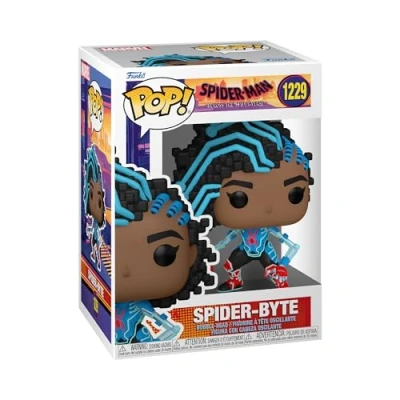 Image of Funko Pop! Vinyl: Spider Man: Across the Verse Byte man Collectable Vinyl Figure Gift Idea Official Merchandise Toys for Kids &amp; Adults Movies Fans