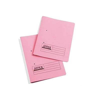 Image of Rexel Jiffex A4 Transfer File Pink (Pack of 50)