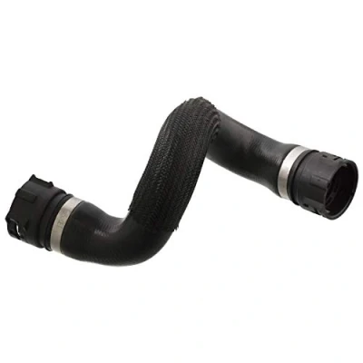 Image of 17127537108 Radiator Hose FEBI BILSTEIN 103702 Upper Right EPDM (ethylene propylene diene Monomer (M class) rubber) with quick couplers BMW: X5