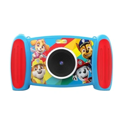Image of Accutime PAWC3018 Paw Patrol Interactive Children&#039;s Camera, 5MP Photo, 1080p Video Resolution, 4x Zoom, 5 Fun Filters &amp; Special Effects, 4 Cool Games, 2 in 1 Screen, with Micro SD Card, Blue