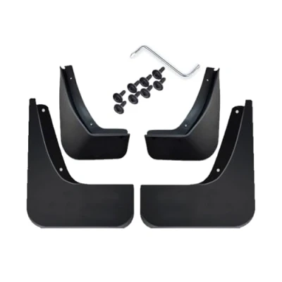 Image of MNBHJGR 4Pcs Rubber Car Mud Flaps Mudflaps, for VW POLO 2014 2018 Front Rear Mudguards Splash Guards Fender Splashproof Waterproof