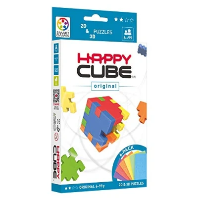 Image of HAPPY HCO300 Original Cardboard Box 3D Puzzle, Pack of 6 , 13x2,6x23 cm
