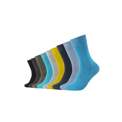 Image of Camano Men&#039;s 9106 Socks, Turquoise (Turquoise 6500), (Herstellergröße: 43/46) (Pack of 9)
