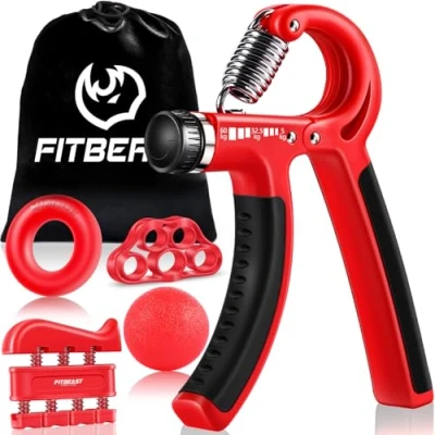 Image of FitBeast Grip Strengthener Forearm Hand Grips Kit 5 Pack Adjustable Resistance