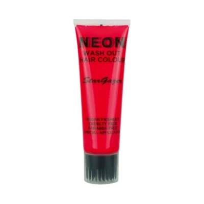 Image of Stargazer Neon UV Reactive Wash Out Hair Colour, Super Vibrant Red
