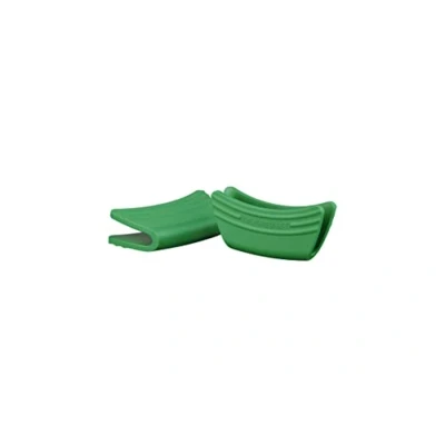 Image of Le Creuset Silicone Handle Grips Bamboo 12 x 6 cm Set of 2