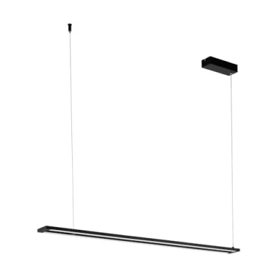 Image of Eglo Lighting Amontillado Led 2 Lamp Integrated Pendant Ceiling Light Black
