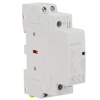Image of AC Contactor, 2 Pole 25 Amp 24V contactor 2P 2NO 50/60HZ Din Rail Household