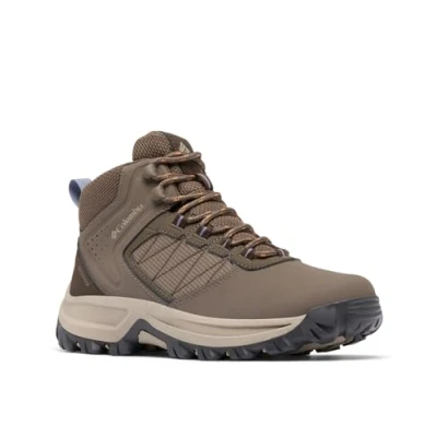Image of Columbia Women&#039;s Transverse Hike Waterproof, Waterproof Mid Rise Trekking and Hiking Boots, Mud/New Moon, 7