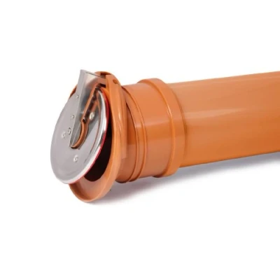 Image of PVC Plastic Check Flap Valve Self Activating End Drainage Backwater 160mm
