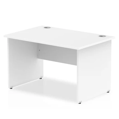 Image of Impulse Panel End 1200 Rectangle Desk White I000393