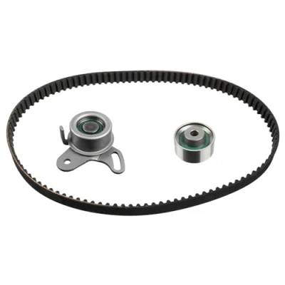 Image of 2431226001, 2431226001S1 Timing belt kit BLUE PRINT ADBP730050 105 with rounded tooth profile HYUNDAI: Coupe II, Matrix, Getz