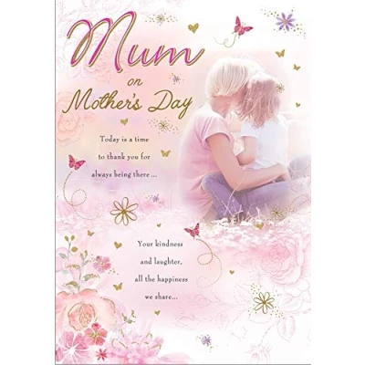 Image of Traditional Mother&#039;s Day Card Mum 10 x 7 inches Piccadilly Greetings