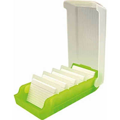 Image of Helit H6901159 Beebox Flash Card Box A7 for 800 Cards Lime Green