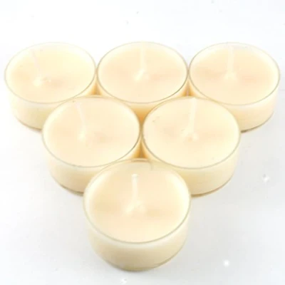 Image of Handmade Premium Quality Highly Scented 6 Tea Light Candles (Fresh Linen Scent)