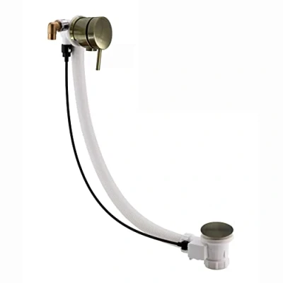 Image of ENKI, W47, Freeflow Bath Filler Waste and Overflow, Tap, with Pop Up Waste, Antique Bronze