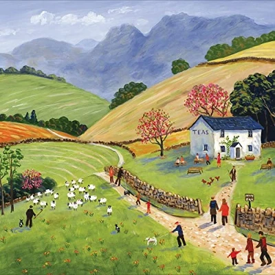 Image of Woodmansterne Artistic Blank/Birthday Card from Afternoon Walk by Jeff Sudders for Him/for Her