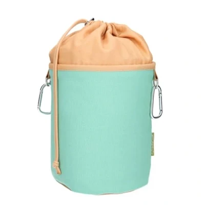 Image of trendfinding Clothes Peg Bag Made of Canvas Fabric with 2 Carabiner Hooks for 200 Pegs, Extra Large and Sturdy, Green Ochre