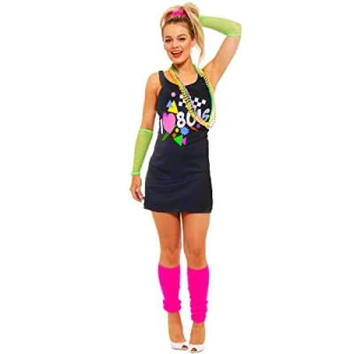 Image of I Love 80s Vest dress, Size Small Black