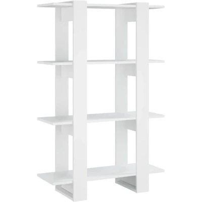 Image of vidaXL Book Cabinet/Room Divider White 80x30x123.5 cm