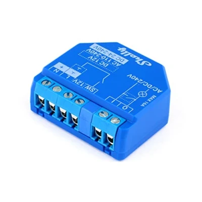 Image of Shelly 1 Plus Much More Powerful with WiFi and Bluetooth Home Automation for Google Home, Alexa Smart Device Versatile Switches, Buttons, Diverters, Garages, Rockers Clean Contact