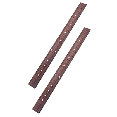 Image of Rosewood 21 Frets 3 String Cigar Box Guitar Fretboard Fingerboard Parts (2pcs)