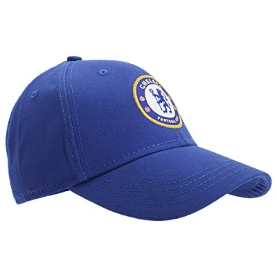 Image of Chelsea F.C. Unisex Baseball Cap with Club Crest, Blue, One Size Fits All (UTSG163_1)
