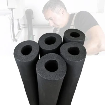 Image of Pipe Insulation Foam Tube,1 Pack Tubing ID 1/4&quot; 1/2&quot; 5/8&quot; 3/4&quot; 11 1/41 2&quot; 2 3&quot; for Handle Support,Guitar Rack,Roof Rack Buffer Tube Pad,Air Conditioner Heat Black ( Si