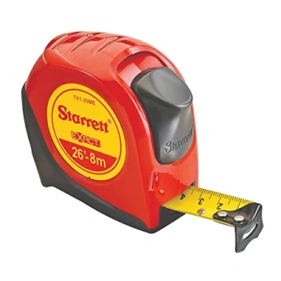 Image of Starrett KTX1 26ME E 8m/ 26ft Metric and Imperial Reading Pocket Tape