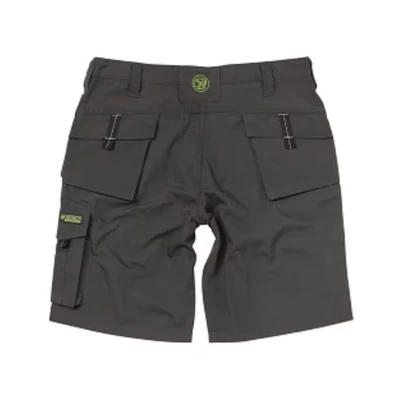 Image of Apache Workwear Men&#039;s Work Shorts APKHT cargo Holster pocket Grey/Black 36 Waist Rip Stop polycotton durable material Low Rise Comfort Side and large phone
