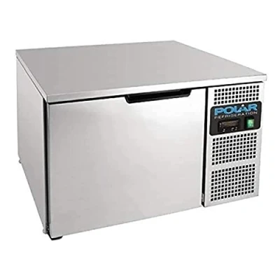 Image of Polar Refrigeration G Series 450 W Countertop Blast Chiller 8/5 kg, Stainless Steel, Capacity: 3x 2/3 GN, Size: 420(H)x660(W)x650(D)mm, CK640