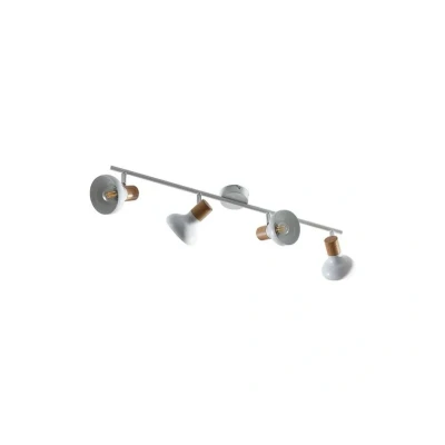 Image of Ceiling Light &#039;Fridolin&#039; dimmable (Modern) in White Made of Metal for e.g. Kitchen (4 Sources, E14) from Lindby floodlight, Spotlight