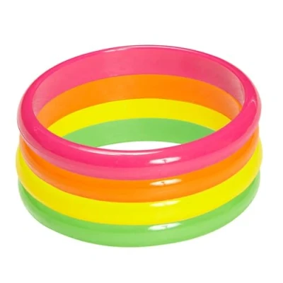 Image of Widmann 05845 Bracelets, Set of 4 ? One size Neonfarbe