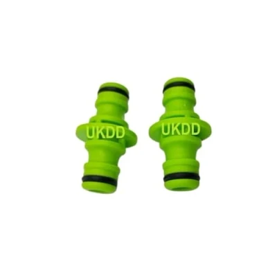 Image of UKDD® Double Male Hose Connectors Extender for Join Garden Pipe Tube Fits 1/2&#039;&#039; Quick Connetors Gardening, Car Washing(Green) Pack of 2