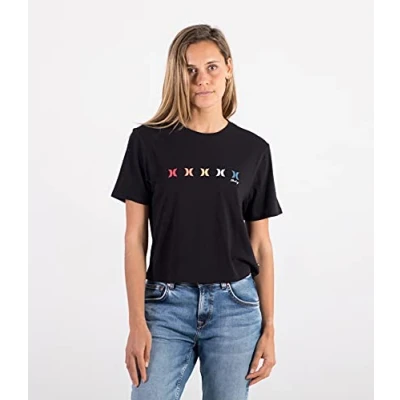 Image of W Pride Cropped Crew Tee Black