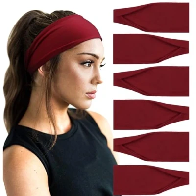 Image of DRESHOW Headbands for Women Wide Elastic Hair Bands Head Wrap Accessories