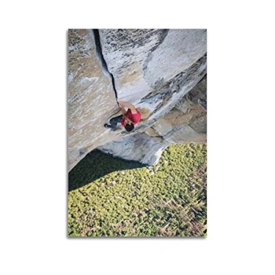 Image of Rudd Free Solo Climber, Alex Honnold Poster Decorative Painting Canvas Wall Posters And Art Picture Print Modern Family Bedroom Decor 12x18inch(30x45cm) Unframe style