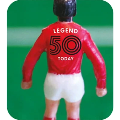 Image of 50th Birthday Card, Card for Birthday, Subbuteo Official