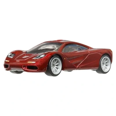 Image of Hot Wheels Premium Mclaren F1, Car Culture Circuit Legends Vehicles for Kids 3 Years Old &amp; Up and Adult fans Collectors, Collection of 1:64 Scale Vehicles, HKC77
