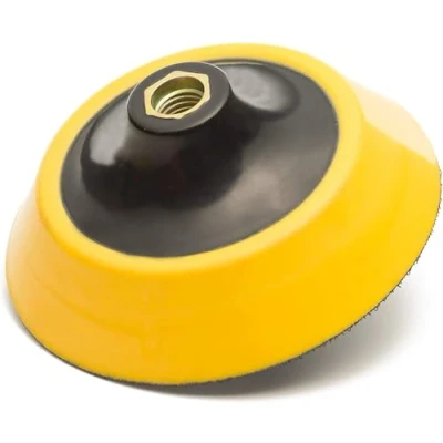 Image of Glass Polish 5 inch (125mm) Universal Backing Pad with M14x2 Thread for Rotary Polishing Machines GP12620