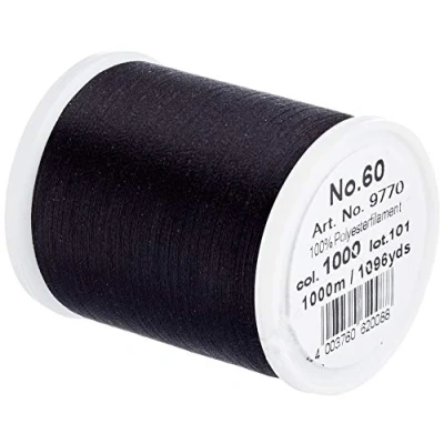 Image of MADEIRA Sewing Thread, 100% polyester, Black, Lauflänge: 1000 m