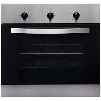 Image of SIA SO111SS 60cm Stainless Steel Built In Single Electric True Fan Oven