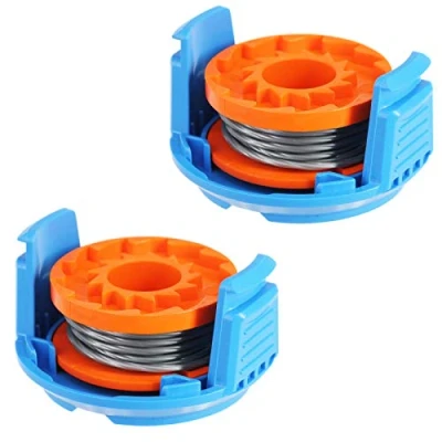 Image of SPARES2GO 2.5m Line Spool Cover for Titan TT1549GTM Strimmer Trimmer (Pack of 2)